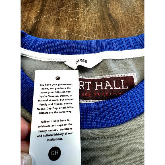 NWT!! "GILBERT‎ HALL REAL HU" Sweatshirt, Size L - Picture 4 of 8
